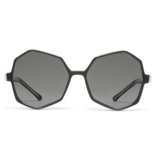 Komono Bonnie Sunglasses NEW Black Transparent Geometric oversized